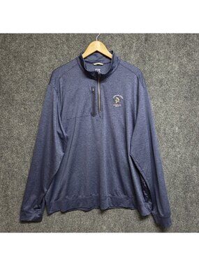 2018 US Open Shinnecock Hills Cutter & Buck Men's XXL Blue 1/4 Zip Pullover